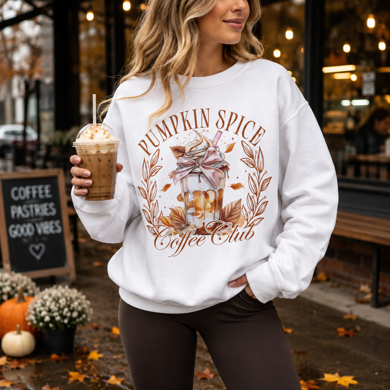 Pumpkin Spice Coffee Club Sweatshirt – LURE Boutique