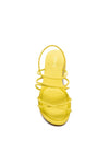 Archer Strappy Sandals in Neon Yellow