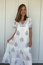 Embroidered All Over Maxi Dress