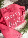 Merry + Bright Oversized Corded Sweatshirt