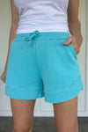 French Terry Stevie Shorts - Capri Blue