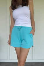 French Terry Stevie Shorts - Capri Blue