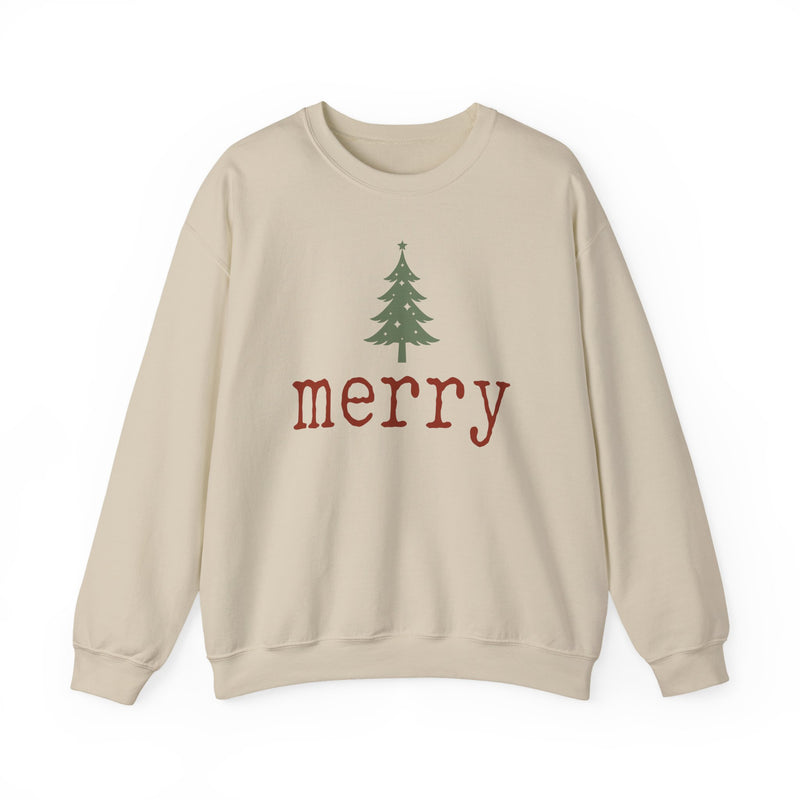 Merry Christmas Tree crewneck | Holiday Merry Sweatshirt