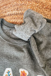 Faux Embroidered FALL sweatshirt