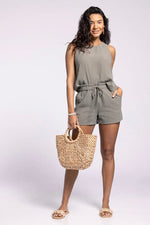 Brent Shorts and Top Set in Smokey Olive