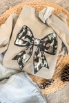 Camo Bow Sweatshirt