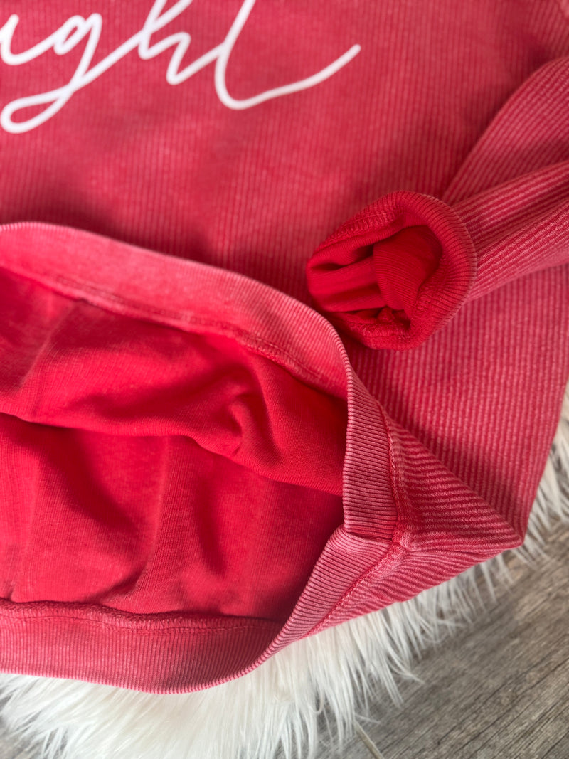 Merry + Bright Oversized Corded Sweatshirt