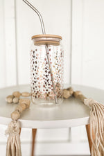 Rose Gold Dots 16 oz. Libby Cup