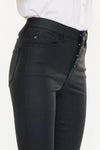 The Autumn High Rise Black Faux Leather Jeans