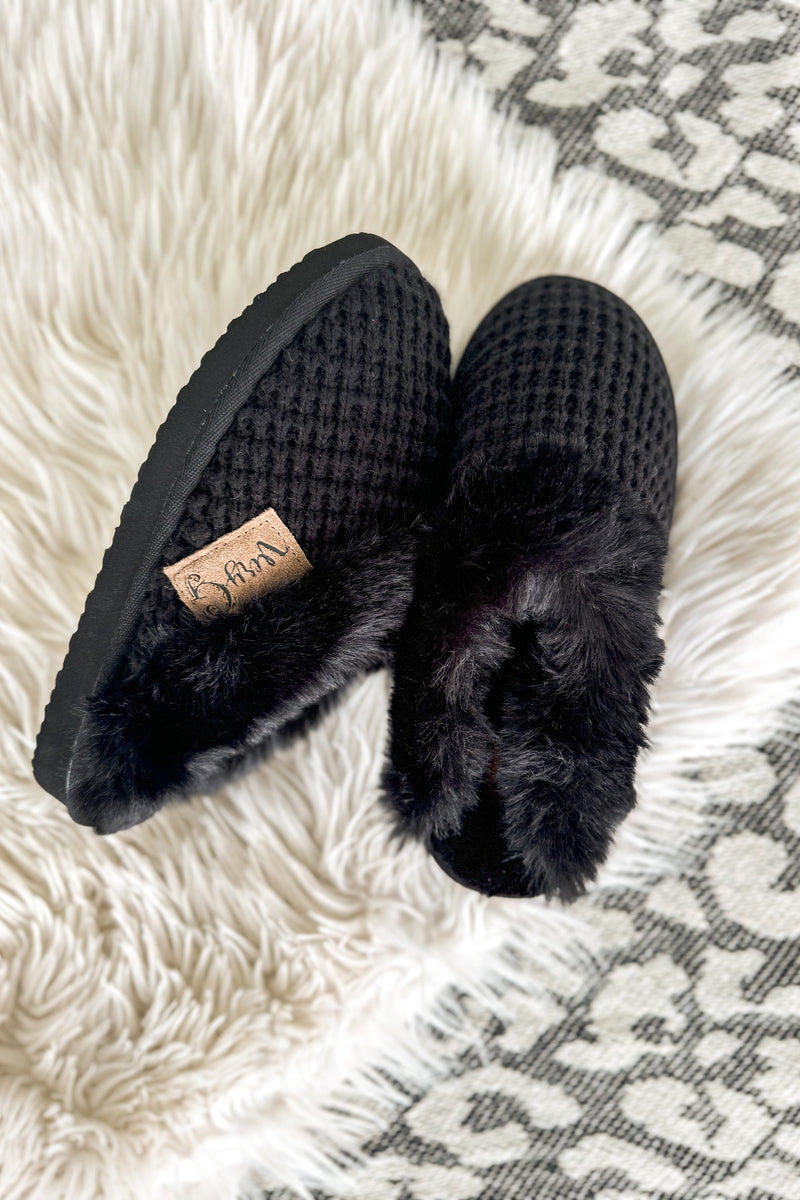 Very G Sweater Slippers in Black