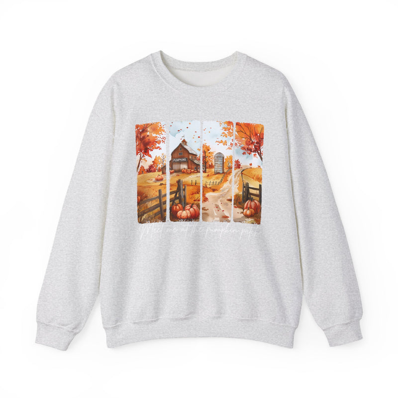 Meet Me at the Pumpkin Patch Crewneck Sweatshirt, Cozy Fall Sweatshirt