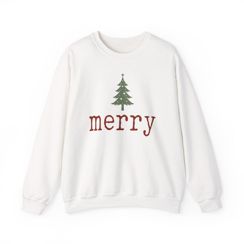 Merry Christmas Tree crewneck | Holiday Merry Sweatshirt