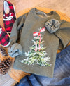 Christmas Tree Bow Sweatshirt