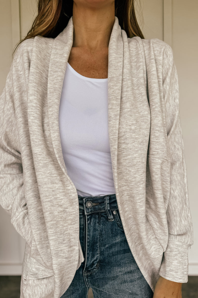 Arianna Cocoon Open Cardigan