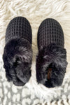 Very G Sweater Slippers in Black