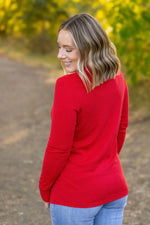 Leah Long Sleeve in Red