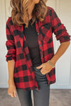 Gingham Plaid Top in Red