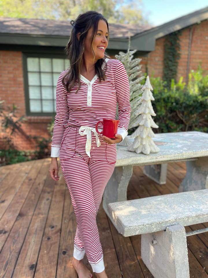 Candy Striped Pajama Pants Set