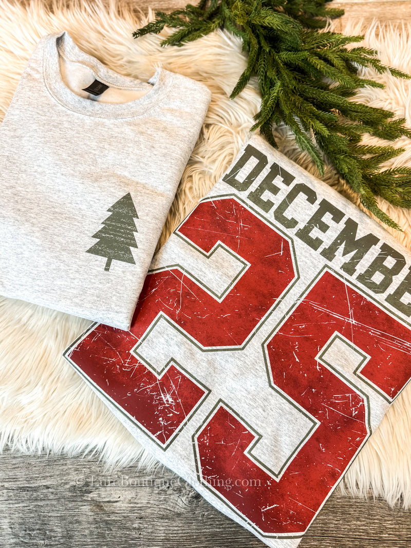 December 25 Jersey Style Sweatshirt