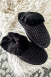 Very G Sweater Slippers in Black