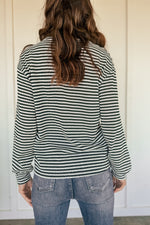 Striped & Lovely Knit Top (2 Colors Available)