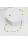18k Gold Necklace with Gold Beads