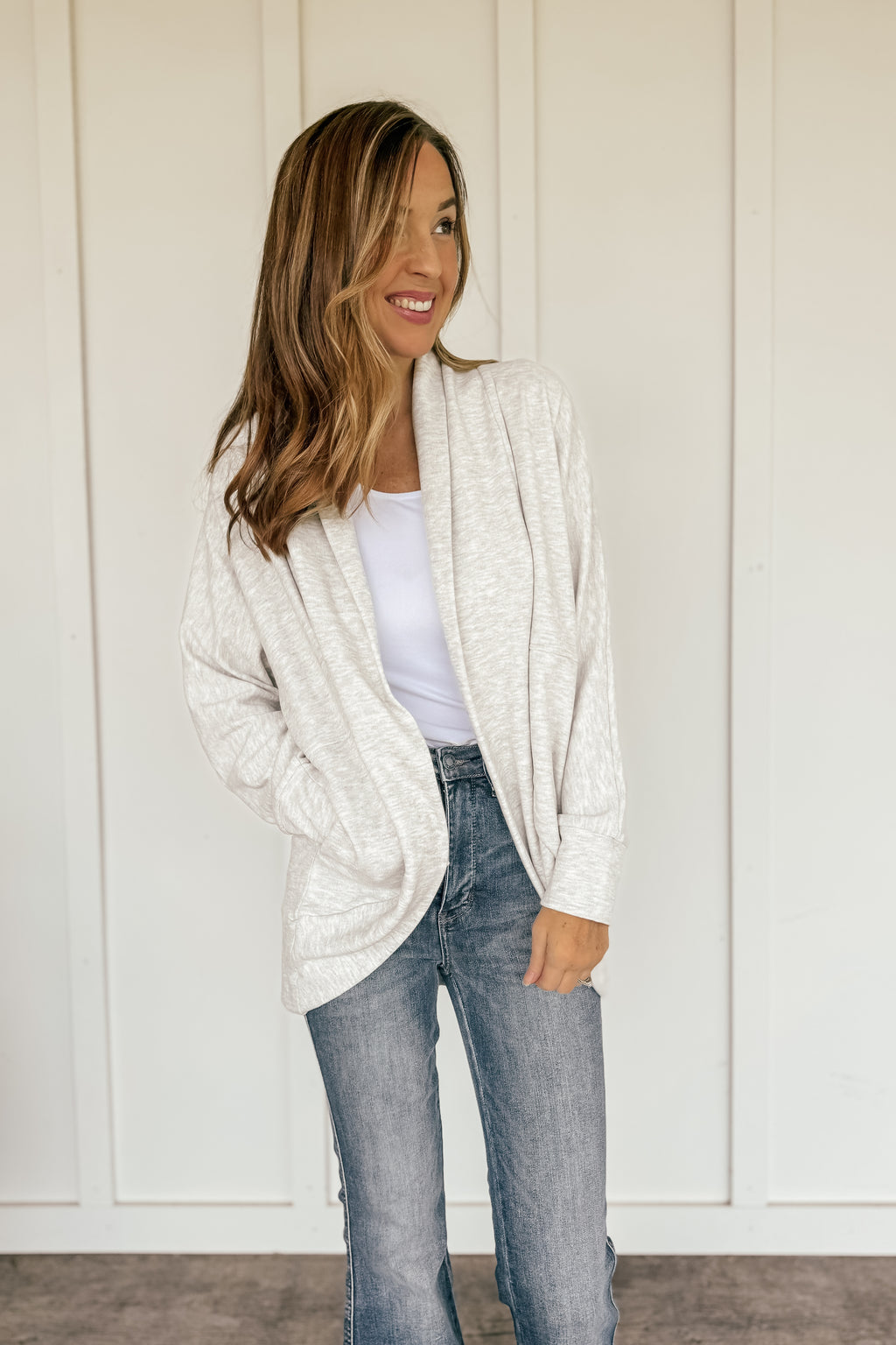 Arianna Cocoon Open Cardigan