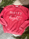 Merry + Bright Oversized Corded Sweatshirt