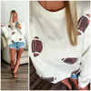 Football Sequins Pullover