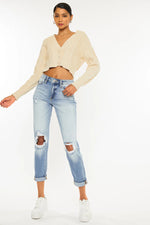 Milan High Rise Mom Kancan Jeans