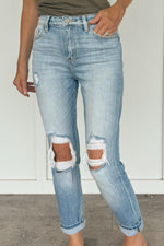 Milan High Rise Mom Kancan Jeans