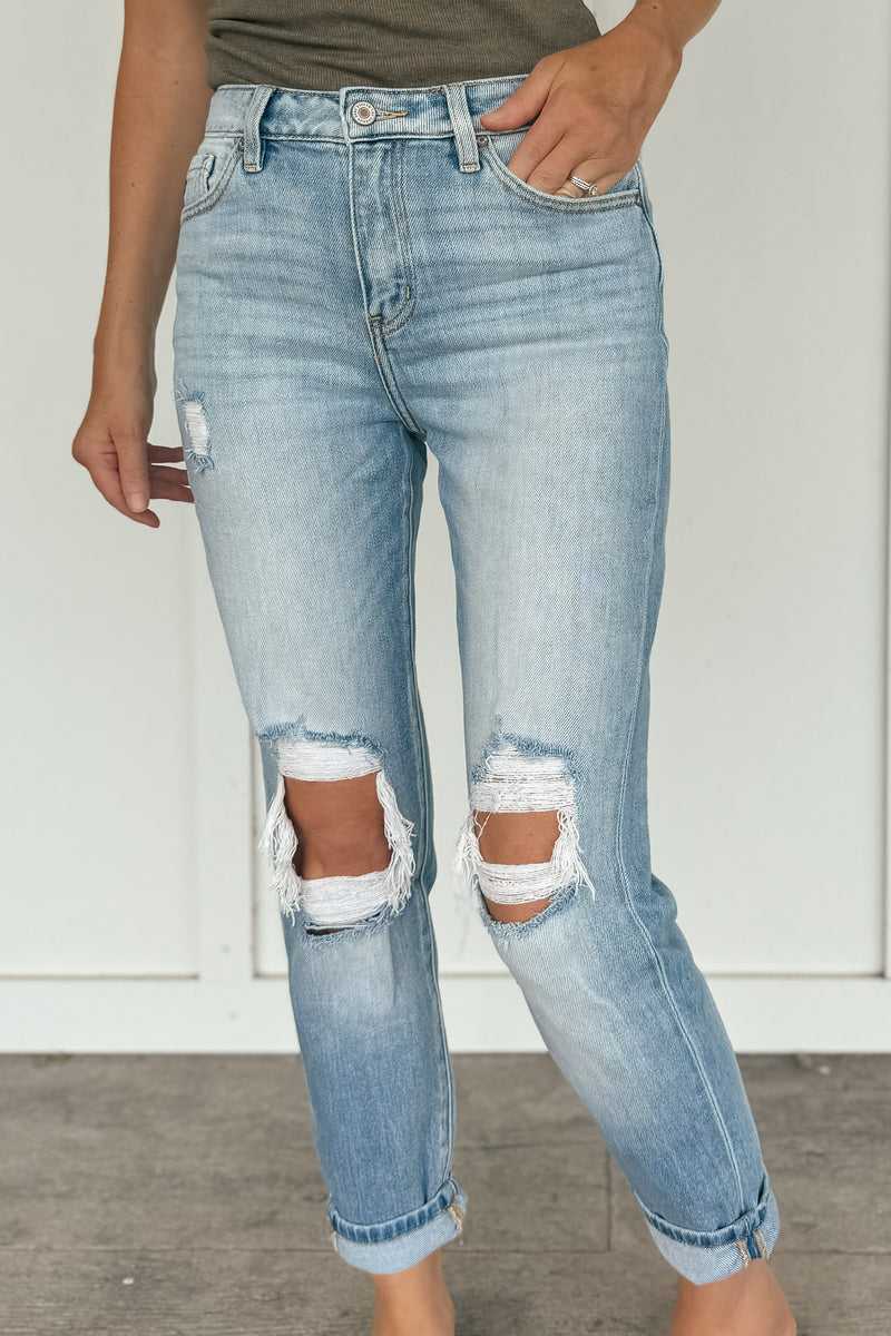 Milan High Rise Mom Kancan Jeans