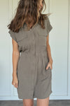 Maya Dress in Smokey Olive