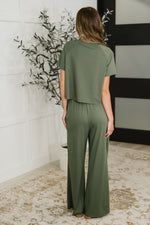 PREORDER: Casual Top and Bottom Set in Green