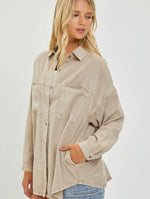 Lightweight Tencel Top in Taupe