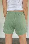 French Terry Stevie Shorts -  Watercress Green