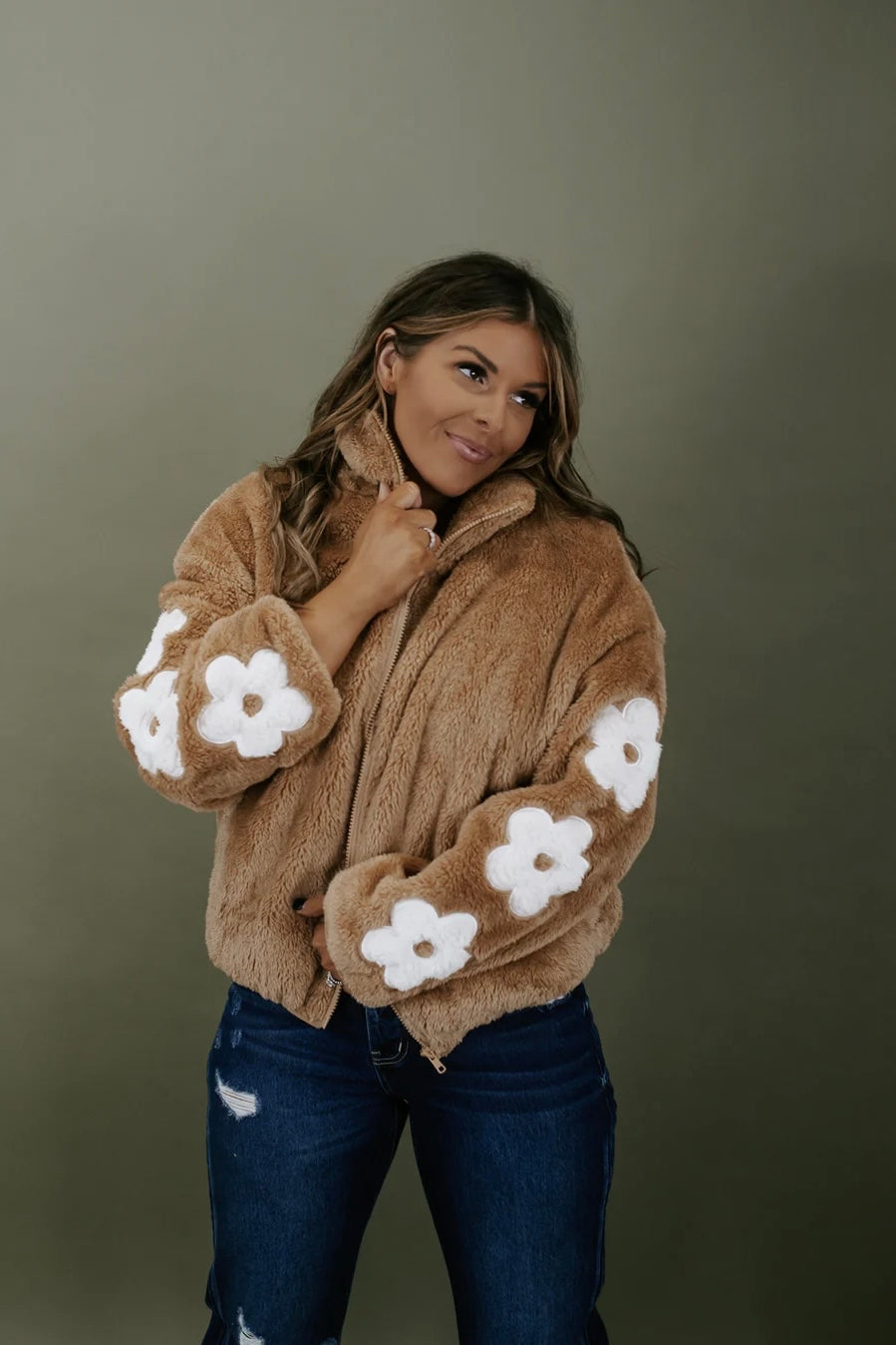 Flower Patch Plush Jacket