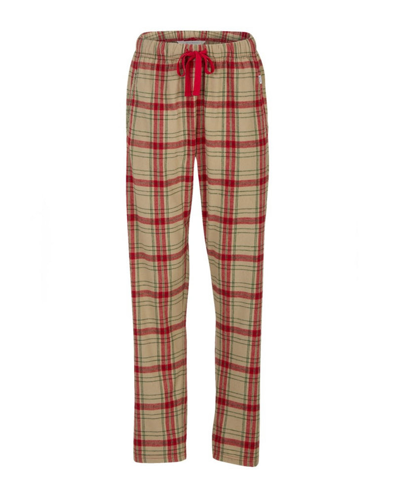 Reindeer Plaid Cotton Pants