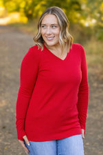 Leah Long Sleeve in Red