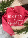 Merry + Bright Oversized Corded Sweatshirt