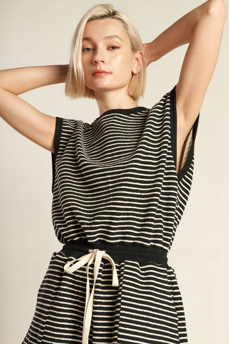 SUNSET COVE STRIP ROMPER