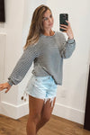 Striped & Lovely Knit Top (2 Colors Available)