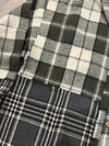 Gray and Green Winter Plaid