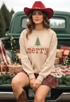 Merry Christmas Tree crewneck | Holiday Merry Sweatshirt