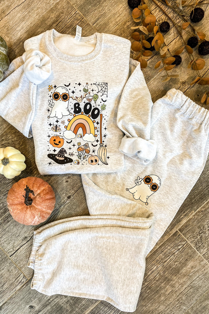 Boo Halloween Sweat Set