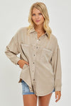 Lightweight Tencel Top in Taupe