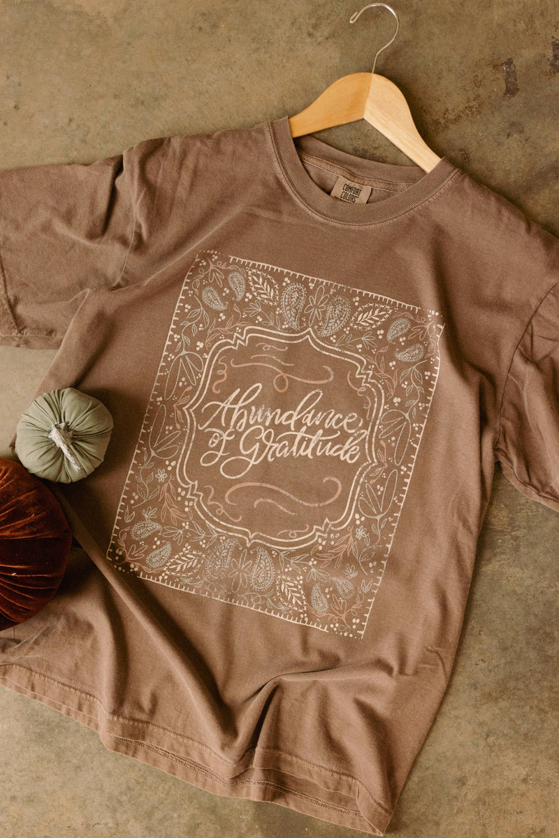 Abundance of Gratitude Comfort Colors Tee