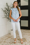 PREORDER: Ruffle Detailed Flutter Sleeve Top