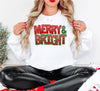 Merry & Bright Faux Sparkle Sweatshirt