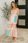 PREORDER: Spaghetti Strap Boho Print Dress